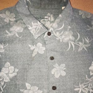 Tommy Bahama Short Sleeve Silk Shirt 2XB(big&tall)